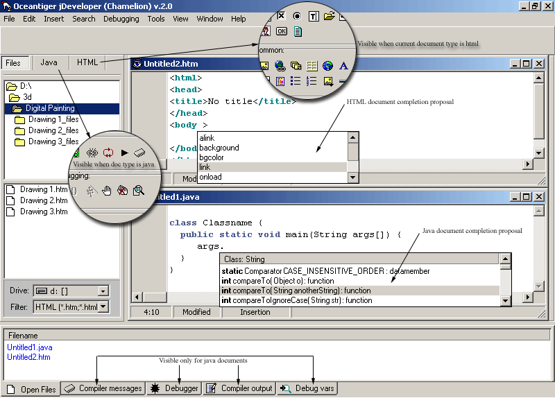 Oceantiger jDeveloper Screenshot
